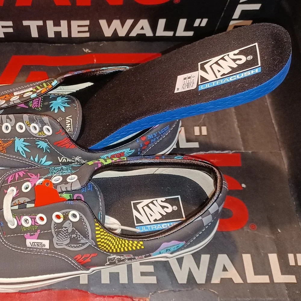 Vans Men's 6.5/Women's 8 Era SF V66 Logo Black Multi VN0A3MUHW95